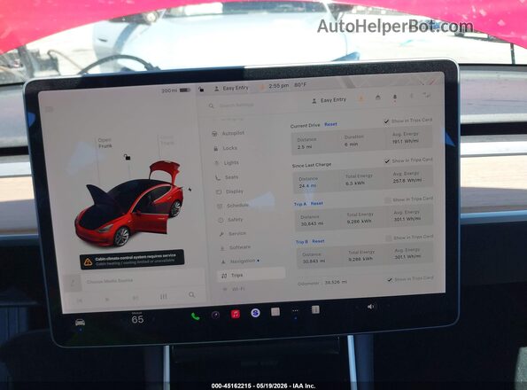 5YJ3E1EB8KF389862 2019 TESLA MODEL 3 Red 