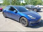 2020 Tesla Model 3 Long Range Dual Motor All-wheel Drive Blue vin: 5YJ3E1EB8LF638405