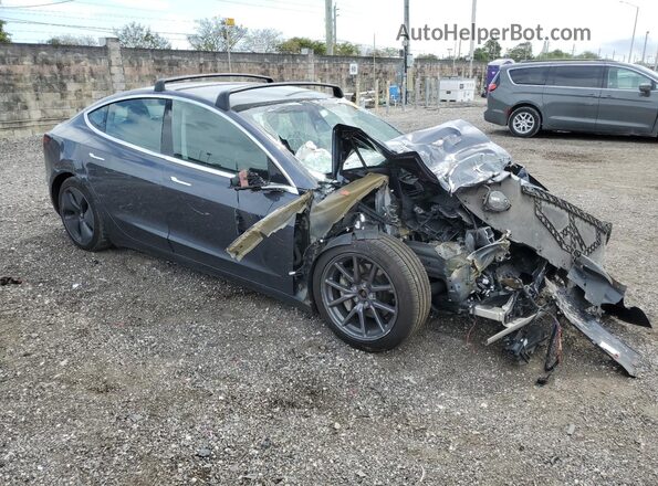 5YJ3E1EB8LF710879 2020 TESLA MODEL Серый Передняя правая четверть