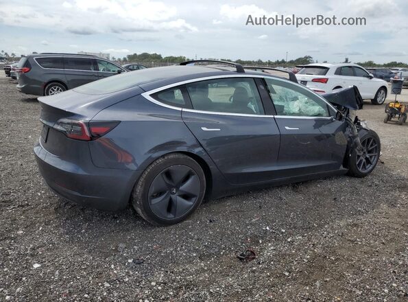 5YJ3E1EB8LF710879 2020 TESLA MODEL Серый Задняя правая четверть