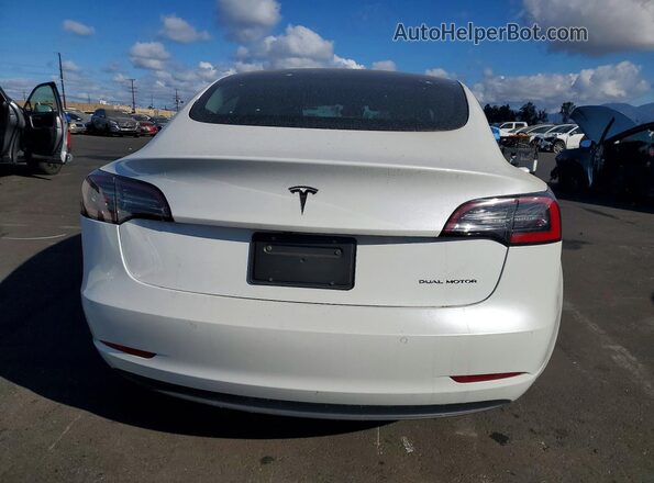 5YJ3E1EB8NF137548 2022 TESLA MODEL Белый Вид сзади