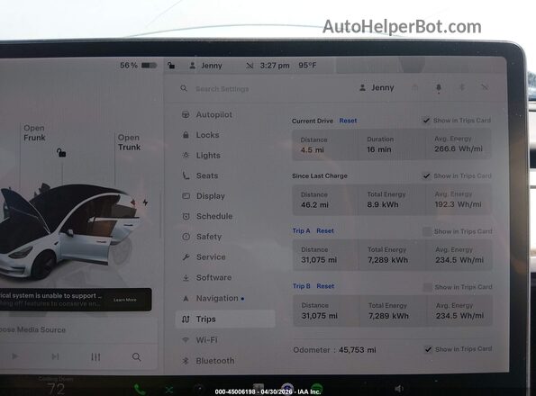 5YJ3E1EB8NF202138 2022 TESLA MODEL 3 White Rear seats view