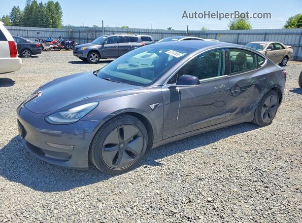 5YJ3E1EB9JF089763 2018 TESLA MODEL Серый Передняя левая четверть