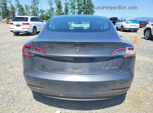 5YJ3E1EB9JF089763 2018 TESLA MODEL Серый Вид сзади