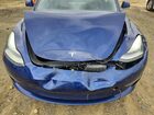 2018 Tesla Model 3 Синий vin: 5YJ3E1EB9JF093621