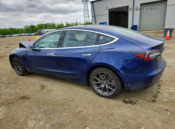 5YJ3E1EB9JF093621 2018 TESLA MODEL Синий Задняя левая четверть