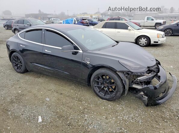 5YJ3E1EB9JF103452 2018 TESLA MODEL Черный Передняя правая четверть