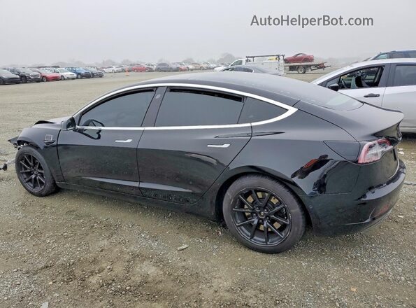 5YJ3E1EB9JF103452 2018 TESLA MODEL Черный Задняя левая четверть