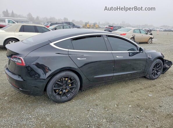 5YJ3E1EB9JF103452 2018 TESLA MODEL Черный Задняя правая четверть