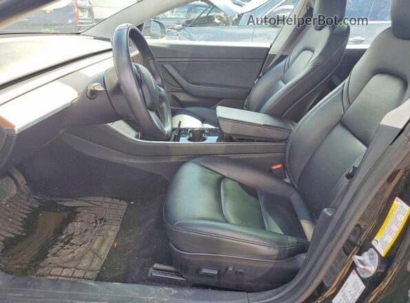 5YJ3E1EB9JF182640 2018 TESLA MODEL Черный Вид салона спереди