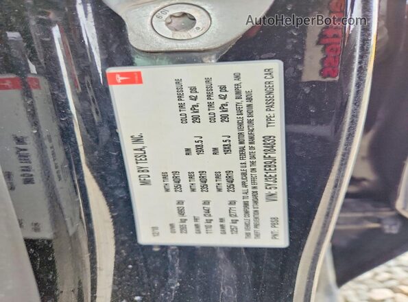 5YJ3E1EB9JF184839 2018 TESLA MODEL Черный Панорамный вид салона 360°