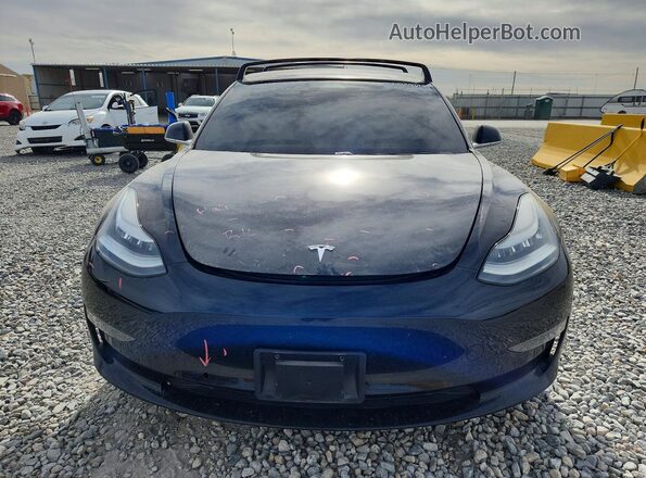 5YJ3E1EB9JF184839 2018 TESLA MODEL Черный Вид спереди