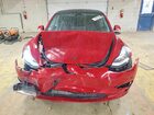 2019 Tesla Model 3 Red vin: 5YJ3E1EB9KF413392
