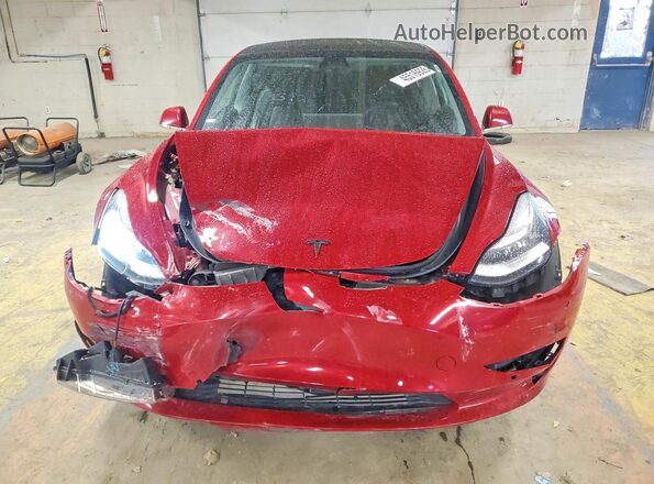 5YJ3E1EB9KF413392 2019 TESLA MODEL Red Vista frontal