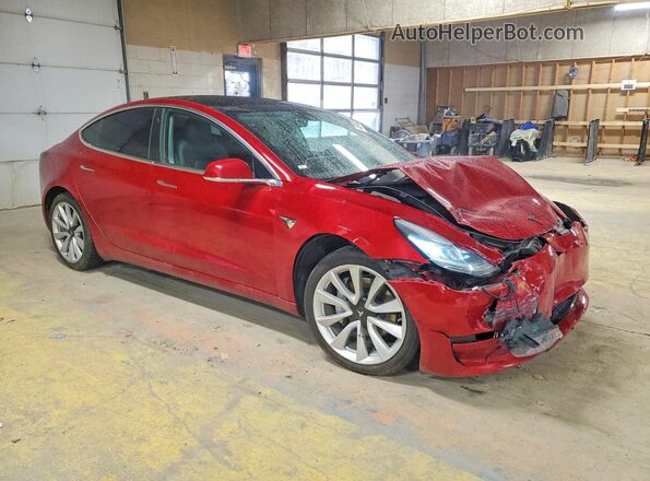 5YJ3E1EB9KF413392 2019 TESLA MODEL Red Delantero derecho