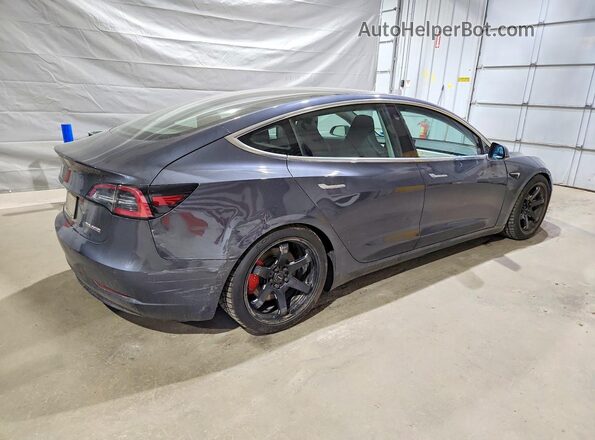5YJ3E1EB9KF469641 2019 TESLA MODEL Синий Задняя правая четверть