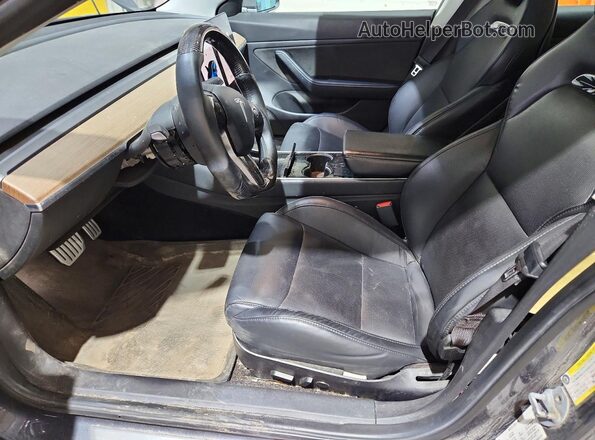5YJ3E1EB9KF469641 2019 TESLA MODEL Синий Вид салона спереди