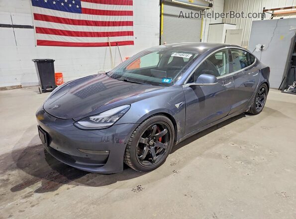 5YJ3E1EB9KF469641 2019 TESLA MODEL Синий Передняя левая четверть