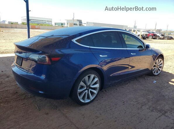 5YJ3E1EB9LF640258 2020 TESLA MODEL Синий Задняя правая четверть