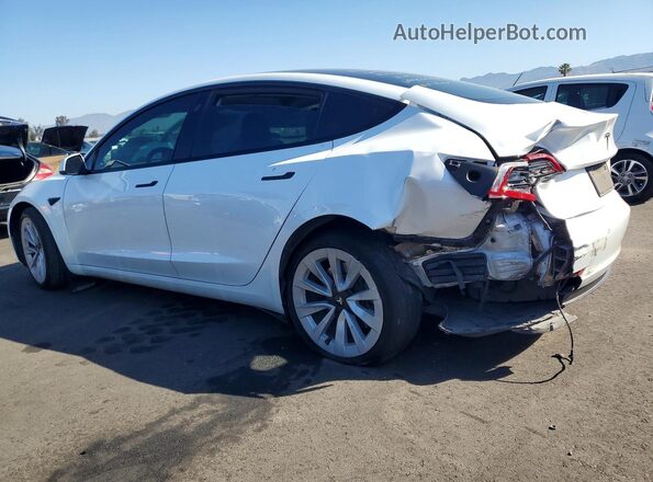 5YJ3E1EB9MF015487 2021 TESLA MODEL White Tył lewy