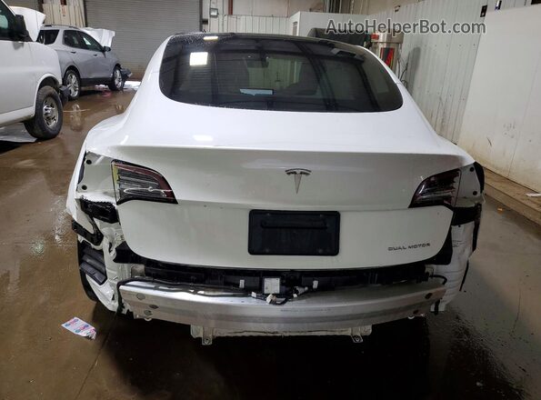 5YJ3E1EB9MF033505 2021 TESLA MODEL Белый Вид сзади