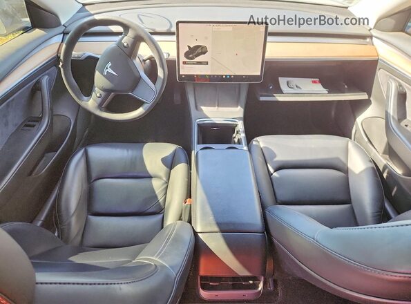 5YJ3E1EB9MF072286 2021 TESLA MODEL Black Vista del salpicadero