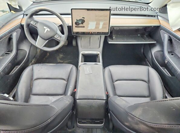 5YJ3E1EB9NF265149 2022 TESLA MODEL Черный Вид панели приборов
