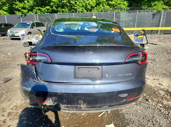 5YJ3E1EB9NF334468 2022 TESLA MODEL Gray Widok z tyłu