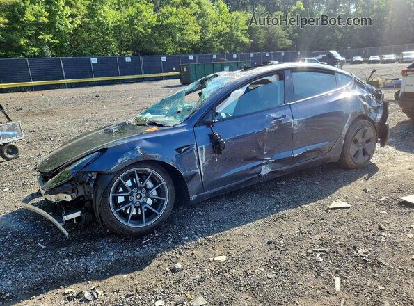 5YJ3E1EB9NF334468 2022 TESLA MODEL Gray Przód lewy