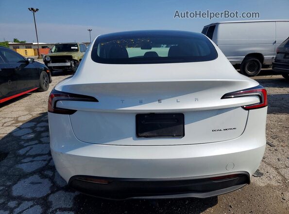 5YJ3E1EB9RF734262 2024 TESLA MODEL Белый Вид сзади