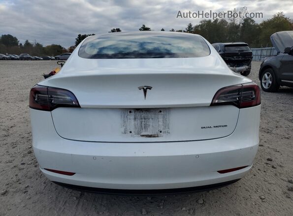 5YJ3E1EBXJF134712 2018 TESLA MODEL Белый Вид сзади