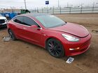 2019 Tesla Model 3 Red vin: 5YJ3E1EBXKF423185