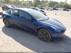 2022 Tesla Model 3 Long Range Dual Motor All-wheel Drive Dark Blue vin: 5YJ3E1EBXNF106074