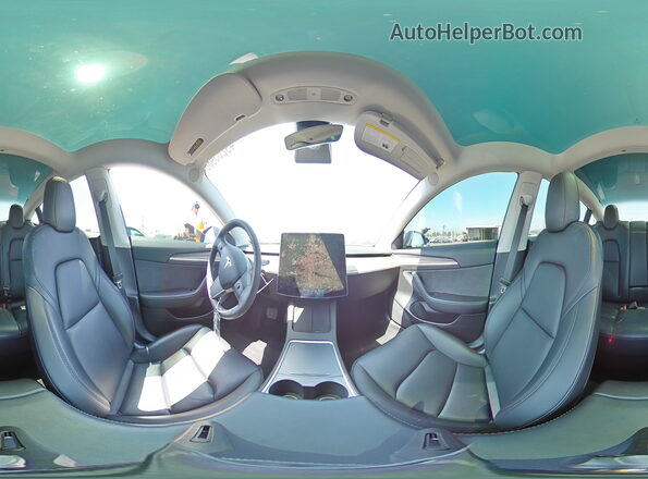 5YJ3E1EBXNF233181 2022 TESLA MODEL Серый Вид наклейки с VIN-кодом
