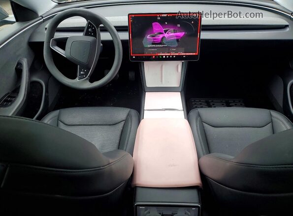 5YJ3E1EBXSF060306 2025 TESLA MODEL Gray Widok deski rozdzielczej