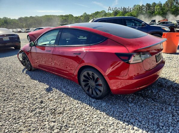 5YJ3E1EC0MF044448 2021 TESLA MODEL Gray Trasero izquierdo