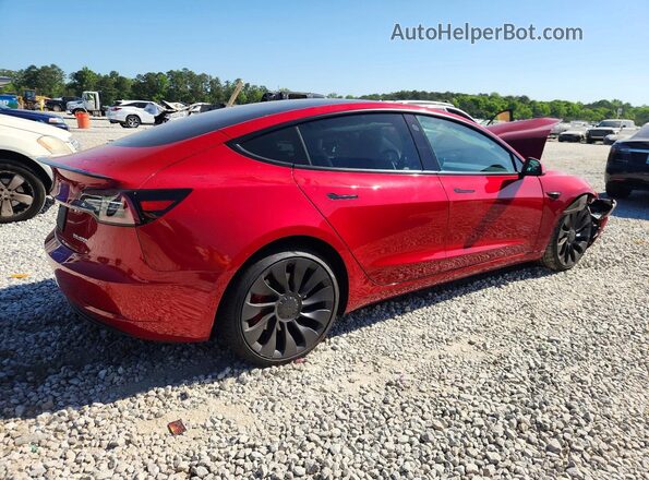 5YJ3E1EC0MF044448 2021 TESLA MODEL Gray Trasero derecho