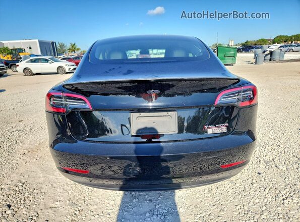 5YJ3E1EC0NF363477 2022 TESLA MODEL Black Vista trasera