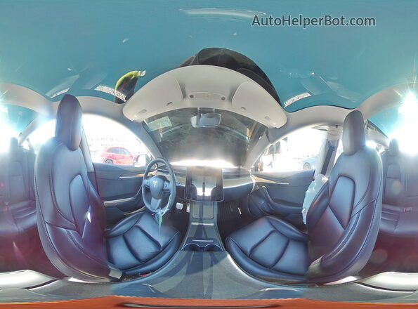 5YJ3E1EC0NF363477 2022 TESLA MODEL Black Vista de la etiqueta del VIN