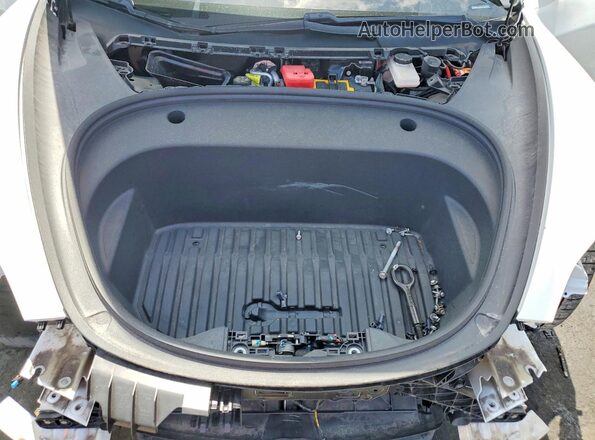 5YJ3E1EC2MF026565 2021 TESLA MODEL Белый Вид задней части салона