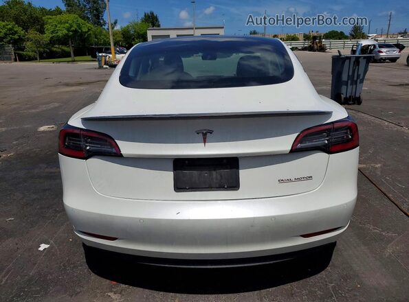 5YJ3E1EC2MF026565 2021 TESLA MODEL Белый Вид сзади