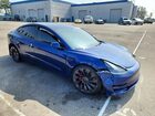 2021 Tesla Model 3 Синий vin: 5YJ3E1EC6MF093668