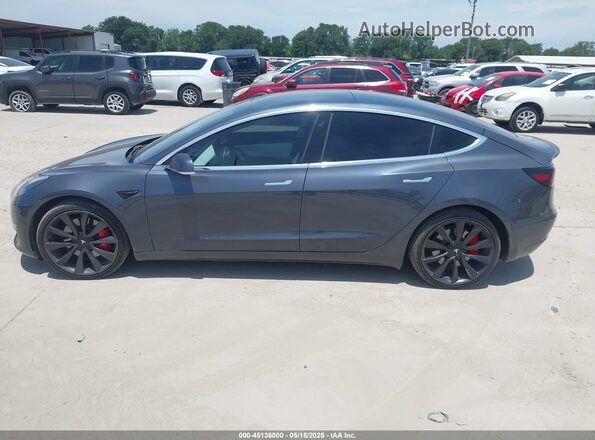 5YJ3E1EC8LF791925 2020 TESLA MODEL 3 Серый Панорамный вид салона 360°
