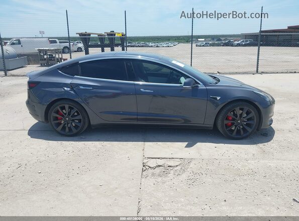 5YJ3E1EC8LF791925 2020 TESLA MODEL 3 Серый Вид задней части салона