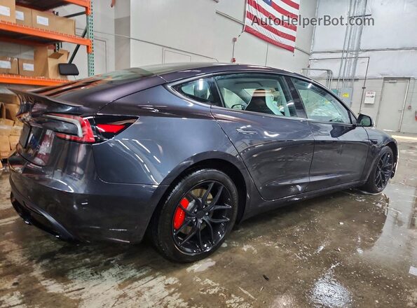 5YJ3E1ET6RF824459 2024 TESLA MODEL Серый Задняя правая четверть