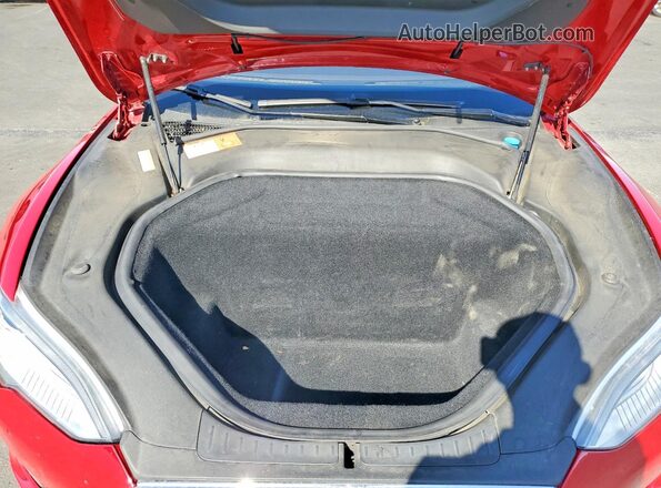 5YJSA1E22GF124997 2016 TESLA MODEL Red Rear interior view