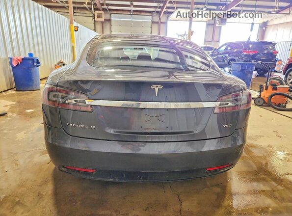 5YJSA1E22GF166893 2016 TESLA MODEL Серый Вид сзади