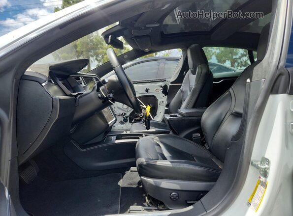 5YJSA1E23GF155286 2016 TESLA MODEL Белый Вид салона спереди