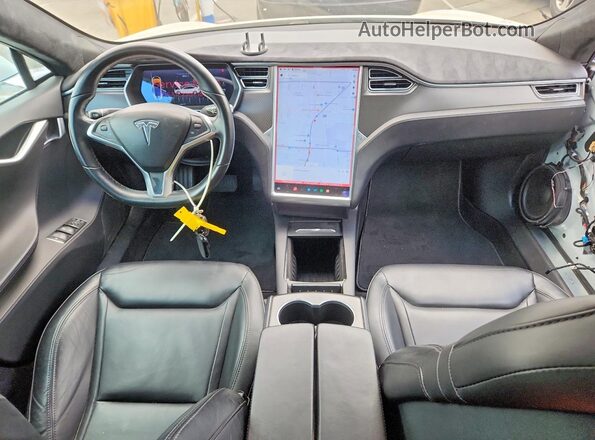 5YJSA1E23GF155286 2016 TESLA MODEL Белый Вид панели приборов