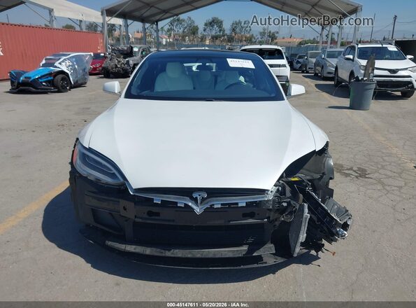 5YJSA1E25LF398656 2020 TESLA MODEL S Белый Вид задней части салона